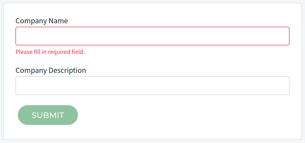 Field name capitalization example